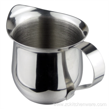 Stainless Steel Cappuccino Pitcher Pouring Jug Creamer Cup